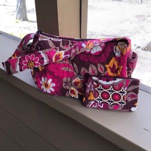 Vera Bradley Carnaby shoulder purse and coin purse